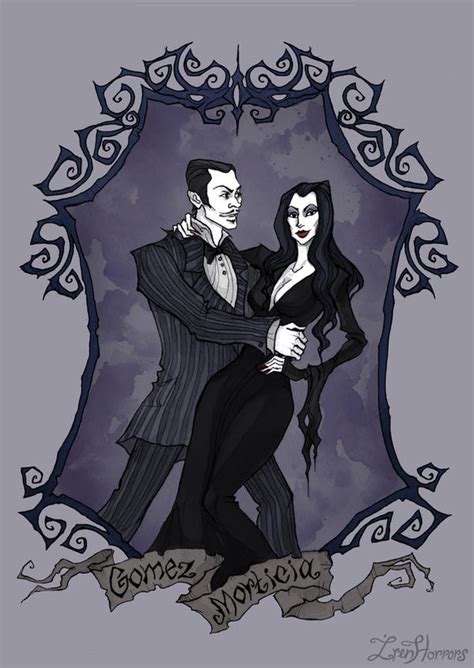 Gomez And Morticia Addams By Irenhorrors On Deviantart