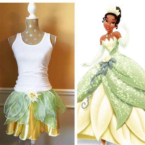 Tiana Princess And The Frog Inspired Running Skirt Athletic Costume