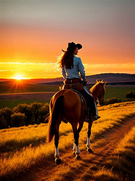 Lonesome Attractive Cowgirl In The Opendream