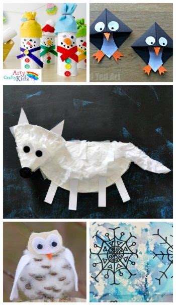 16 Easy Winter Crafts For Kids Arty Crafty Kids