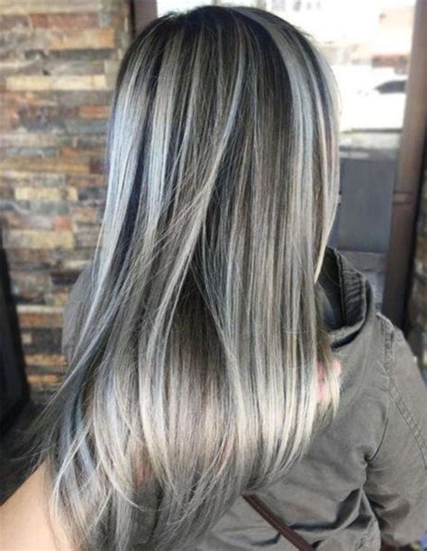 Cool Grey Hair Ideas For 2019 That Look Futuristic 30 Brown Hair With