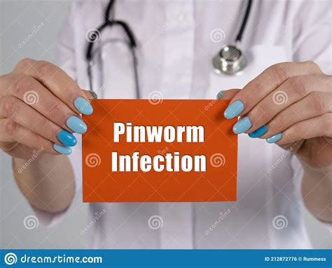 Healthcare Concept Meaning Pinworm Infection With Sign On The Sheet