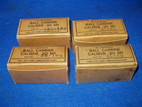 200 Rounds Us Military M1 Carbine 30 Cal Ammo For Sale