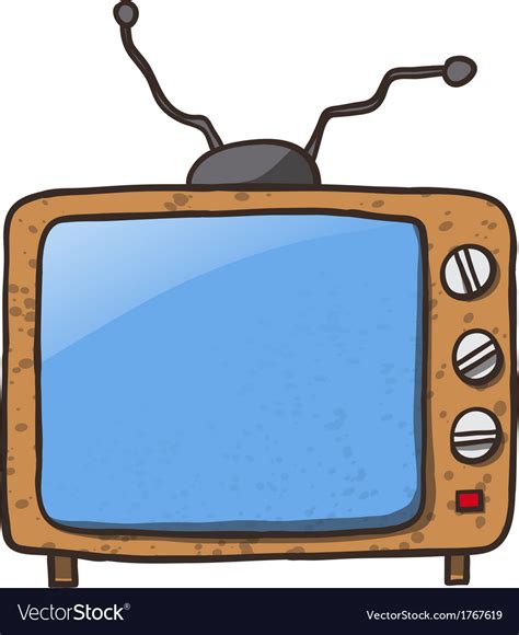Download free static and these free images are pixel perfect to fit your design and available in both png and vector. Cartoon Home Appliances Old TV Isolated on White Vector Image