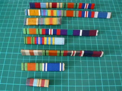 Vintage Medal Ribbon Bars Ww1 Ww2 Korean War United Nations £2500