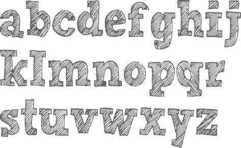 Hand Sketch Font At Explore Collection Of Hand