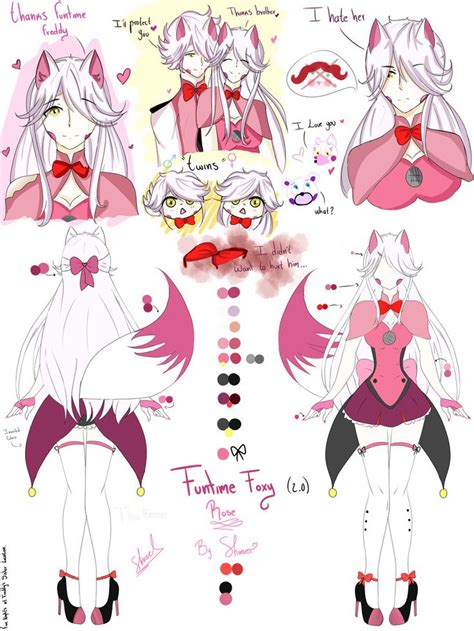 Funtime Foxy Rose Reference By Clocky Bear Anime Fnaf Fnaf