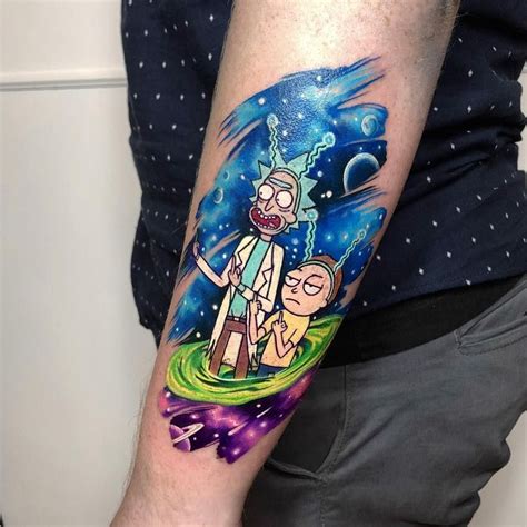 54 Best Halloween Tattoo Designs Ideas For Men Rick And Morty Tattoo