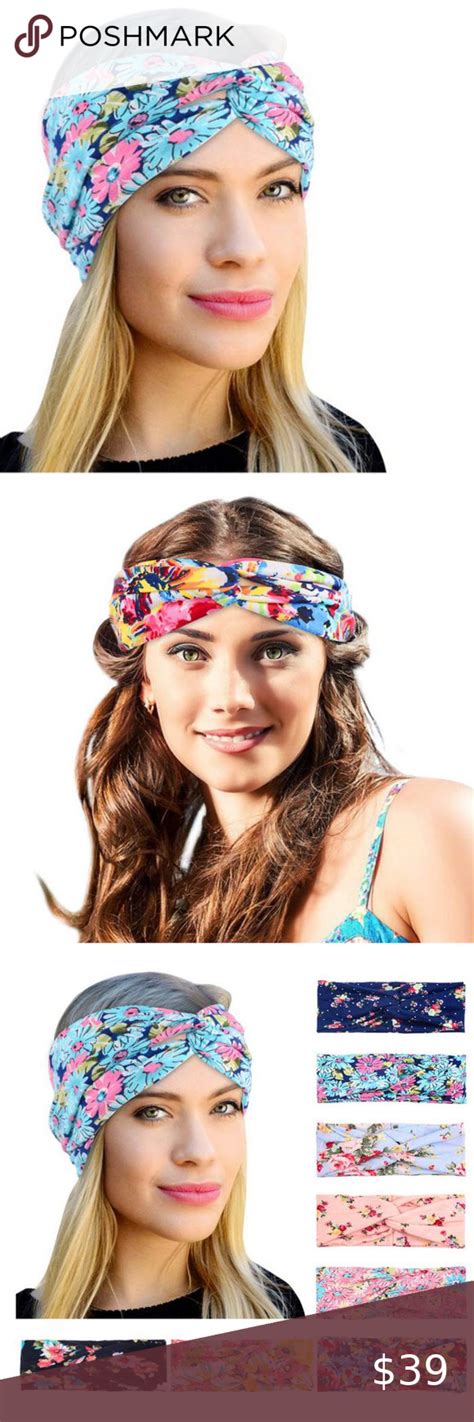Headbands Elastic Turban Head Wraps Boho Set Of 8 Turban Headwrap
