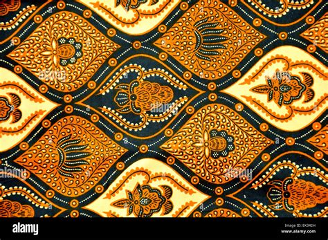 Detailed Patterns Of Indonesia Batik Cloth Stock Photo Alamy