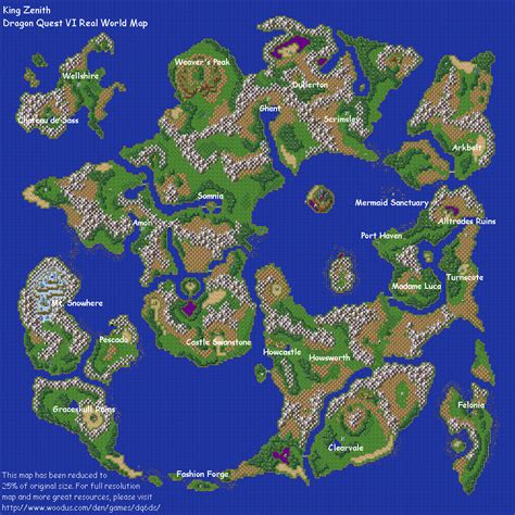 Dragon Quest 6 World Map – Canada Map