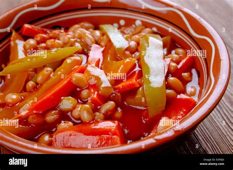 Chakalaka Is A South African Vegetable Relish Usually Spicy Stock