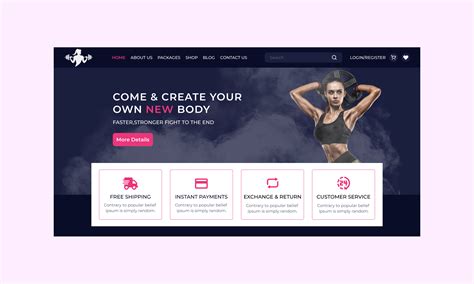 GYM Website Landing Page Design | Figma
