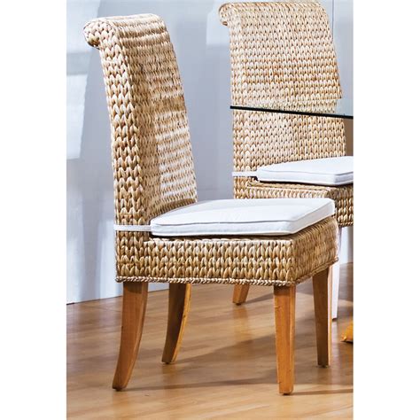 If it's indoor wicker chairs you have, select cushions made of cotton or polyester materials, as opposed to acrylic fabric, which is best for outdoor use where the. Hospitality Rattan Sea Breeze Indoor Seagrass Side Chair ...