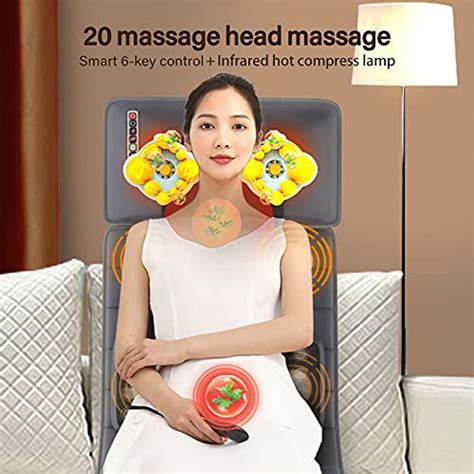 Full Body Electric Massage Matwith 12 Vibration Motors Pad And 2 Heating Padbody Massager