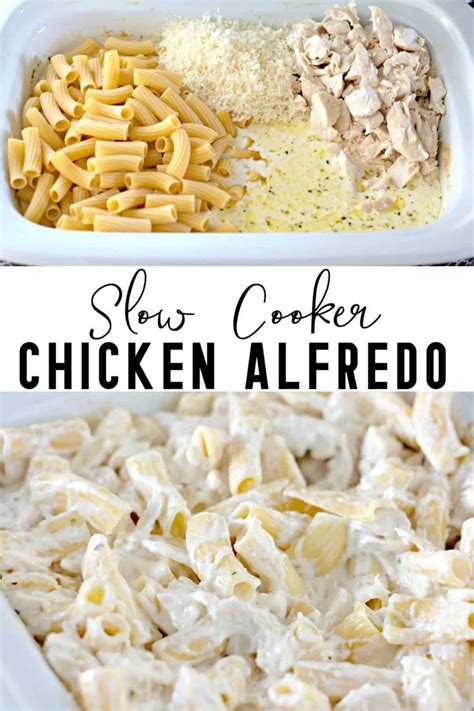 Slow Cooker Chicken Alfredo Recipe Chicken Crockpot Recipes Easy