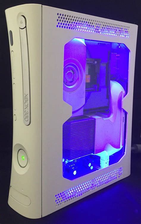 Custom Microsoft Xbox 360 Console With Window And Led Case Mods Hdmi