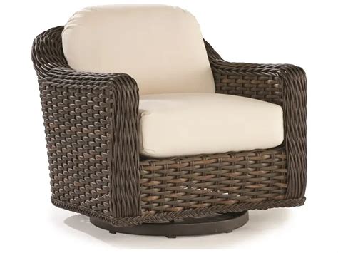 Lane Venture South Hampton Wicker Swivel Glider Lounge Chair Swivel