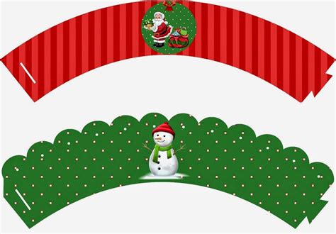 Kit De Navidad Para Imprimir Gratis Santa Y Muñeco De Nieve Christmas
