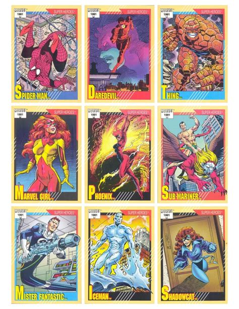 1991 Marvel Universe Ii Marvel Cards Cards Marvel Characters