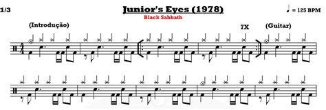 Juniors Eyes Black Sabbath Batera Partituras