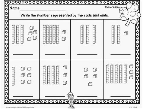 Click the worksheet image below to view and print your copy and make sure to check out the rest of our tens and ones worksheets. Place value tens and ones St. Patrick's Day fun and FREEBIES! | First grade freebies, Teaching ...