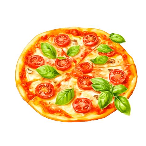 Vegetable Pizza Ai Generative 24491319 Png