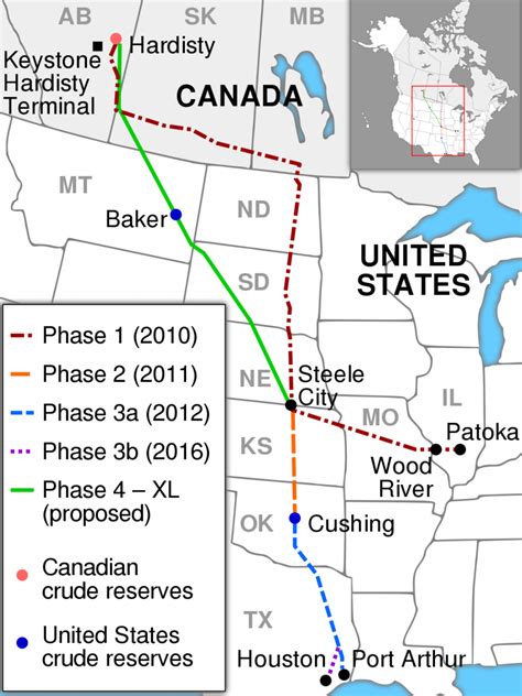 Canada, north dakota, pipeline, texas. Keystone Pipeline - Wikipedia - Keystone Pipeline Map Texas | Printable Maps