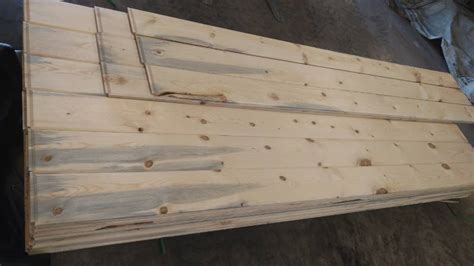 1x8x8 Blue Stain Ponderosa Pine Tongue And Groove North Star Framing