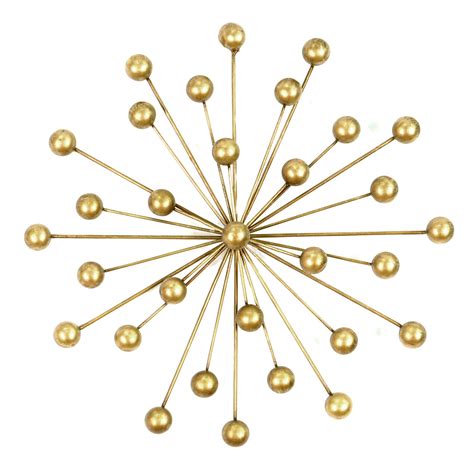 Put up intricate metalwork pieces, fiber art, carved wood wall hangings, shadow box paper art and more. Organic Gold Wall Décor- 12x12 in. | At Home