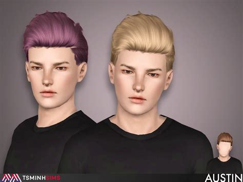 S3hair Found In Tsr Category Male Sims 3 Hairstyles Austin Hair