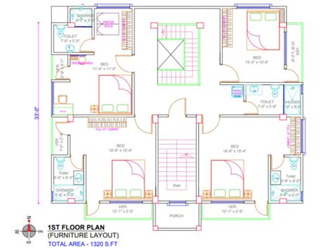 Create Autocad 2d Floor Plan By Tanvir016 Fiverr