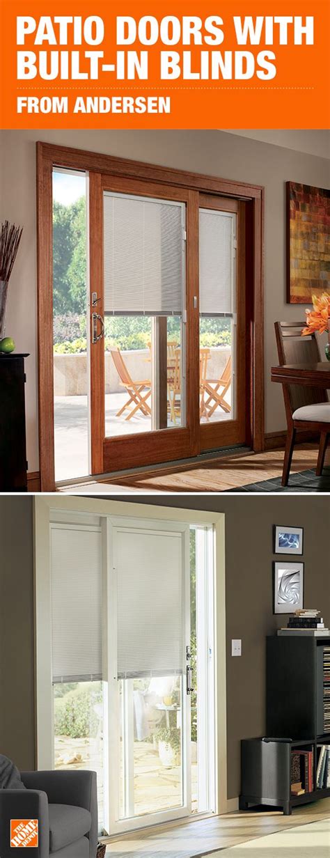 Andersen Gliding Patio Doors With Built In Blinds Allow For Convenience