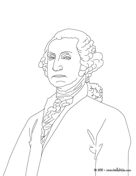 President George Washington Coloring Pages Download And