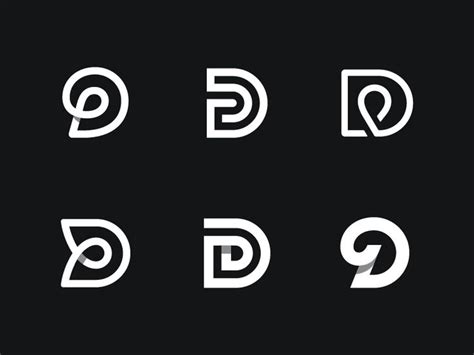 D Versions Geometric Logo Design Geometric Logo Letter Logo Design