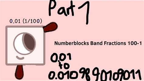 Numberblocks Band Fractions 100 1 Part 1 Youtube