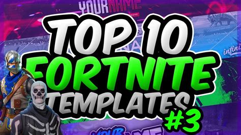 💎 Top 10 Free Fortnite Banner Templates 💎 3 2018 Free Download