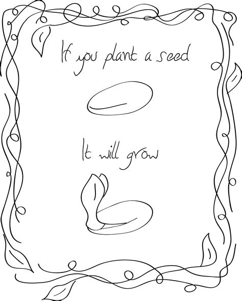 Mustard Seed Plant Coloring Coloring Pages