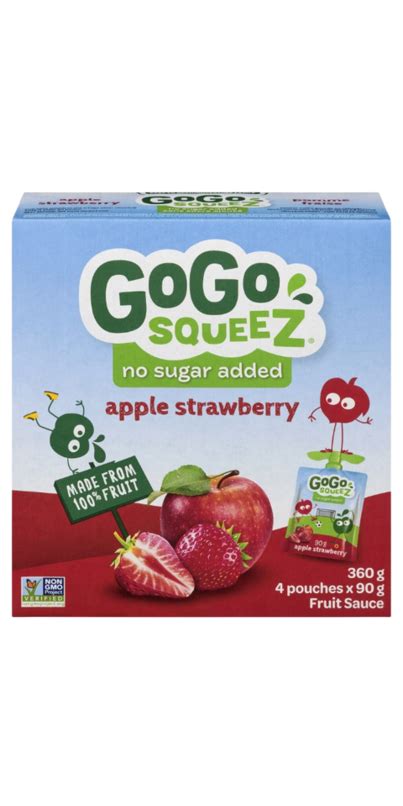 Buy Gogo Squeez Apple Strawberry Fruit Sauce At Well Ca Free Shipping 35 In Canada