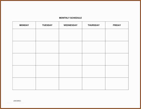 How to use my house cleaning schedule template. Monthly Employee Schedule Template Free Of Monthly Work ...