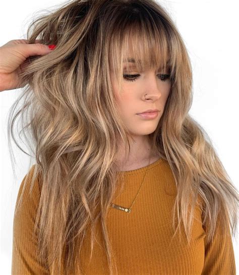 50 Cute And Effortless Long Layered Haircuts With Bangs Hair Styles