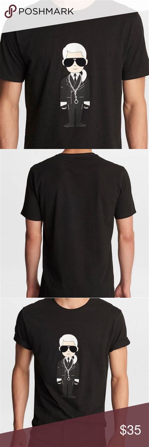 Paris Men S Karl Lagerfeld T Shirt Size L Mens Shirt Dress Shirts Shirt Size