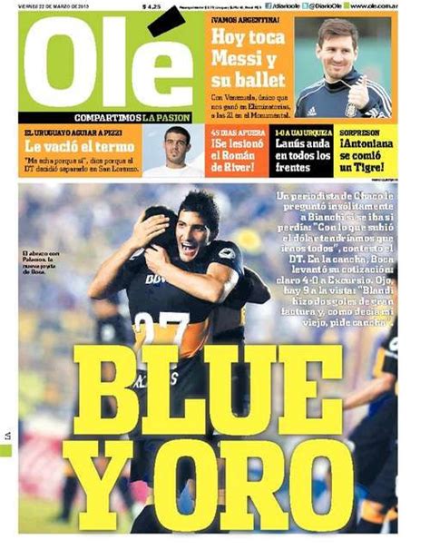 ¡hermoso momento para el volante de la selección! Boca 4 - Excursionistas 0 /// Ole | Diario Deportivo ...