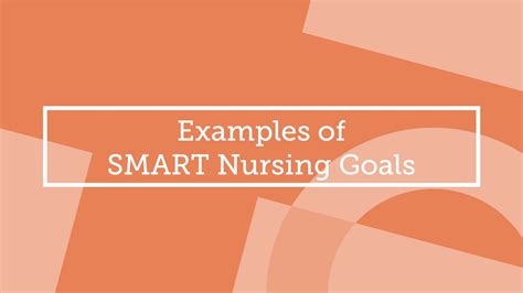 Smart Goals Examples For Nurses