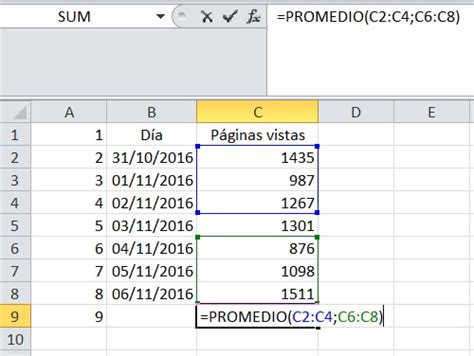 Cómo Sacar Un Promedio En Excel Con Ejemplos Gran Vía 69