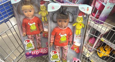 Set Of 3 My Life As Grinch 18” Blonde Brunette Doll Cindy Lou Who Christmas Nellsparo