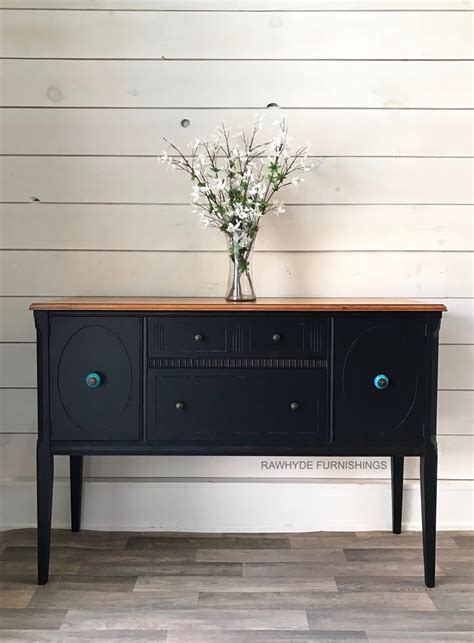 Required walnut espresso weathered gray colonial black picklin' white georgian cherry. Lamp Black Buffet with Gel Stain Top | General Finishes ...