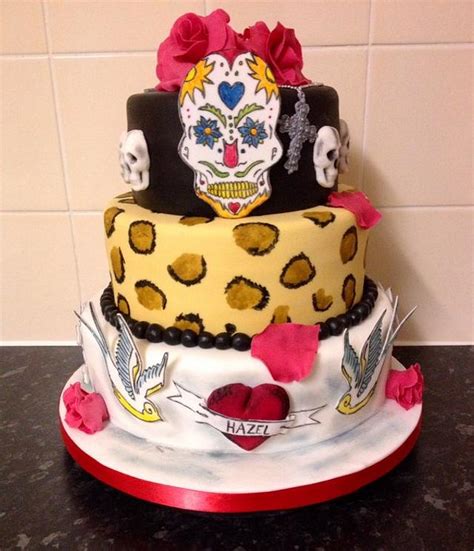 Tattoo And Skull Gothic Style Cake Decorated Cake By Cakesdecor