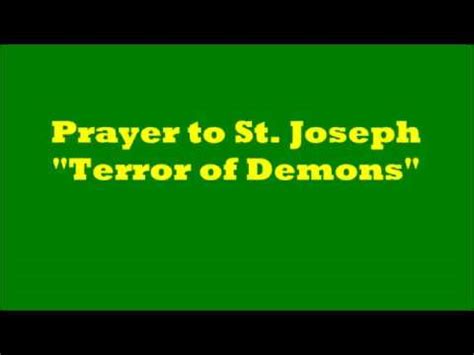 Check spelling or type a new query. Prayer to St. Joseph "Terror of Demons" - YouTube