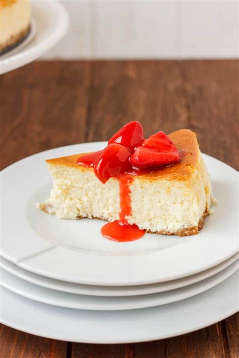 new york style cheesecake with strawberry topping the cookie writer